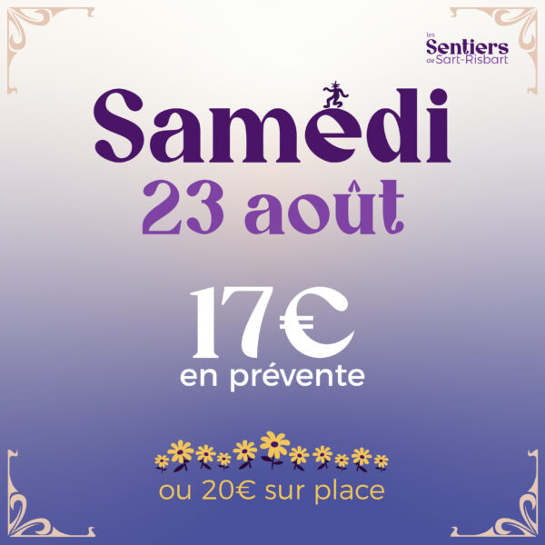 Entrée 1 jour - Samedi 23 août